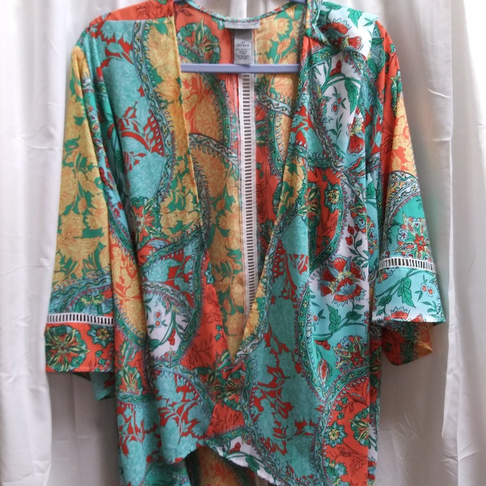 Catherines cascade kimono duster
